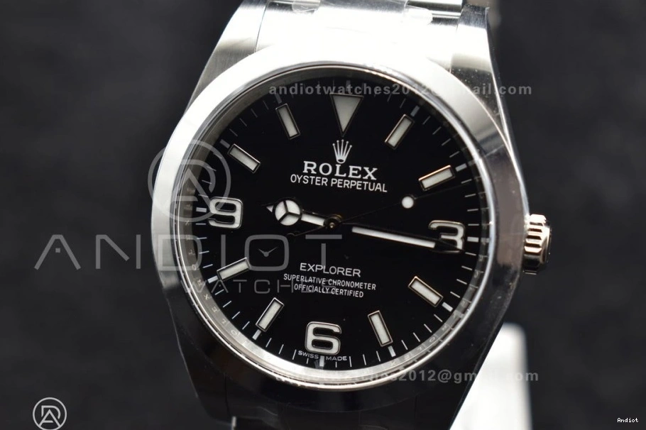 Dial on 214270 1:1 Best Clean 39mm Explorer SS VR3132 Black Bracelet Edition I 0413